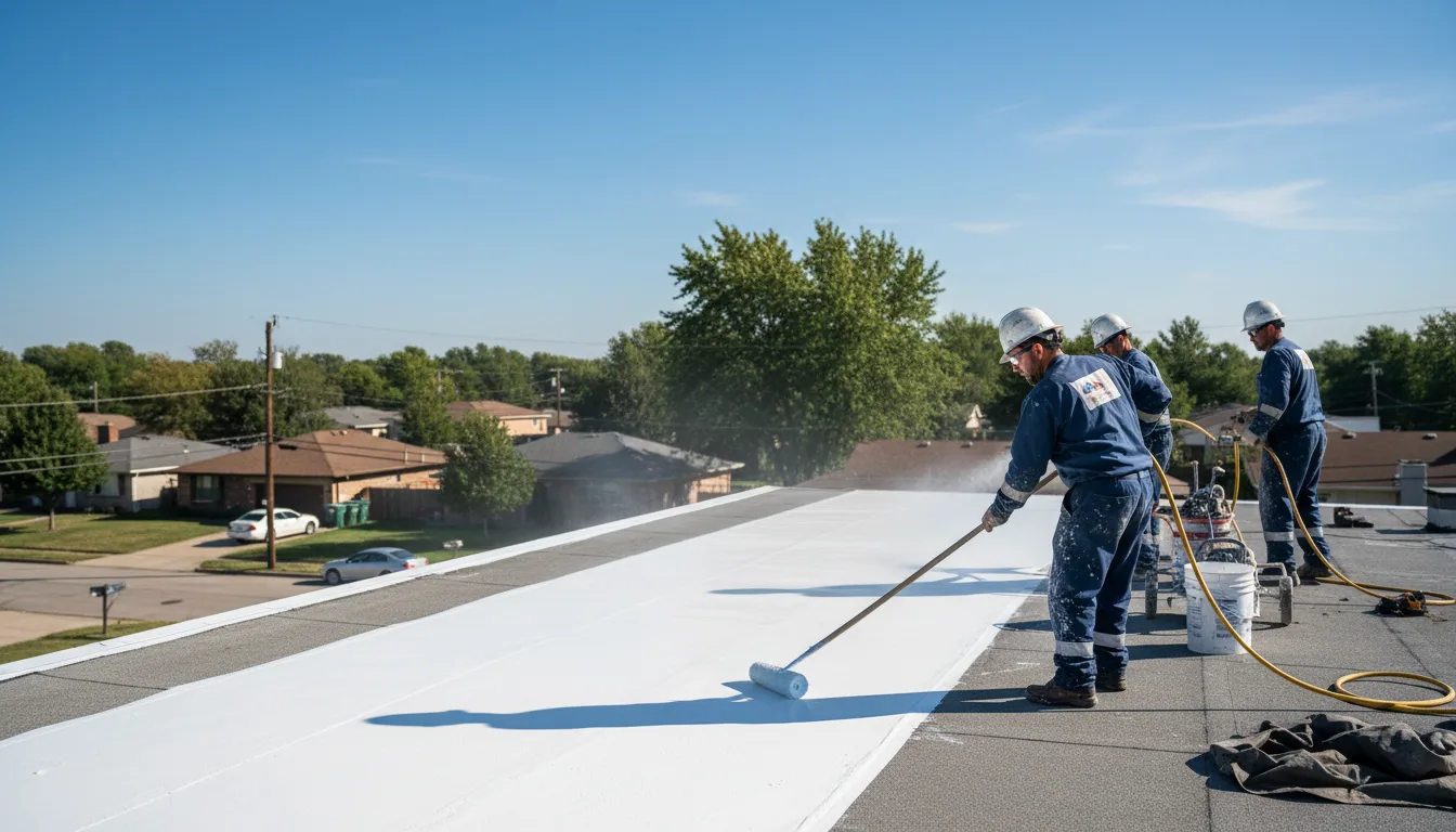 Commercial roof coating in Leckrone, PA near me